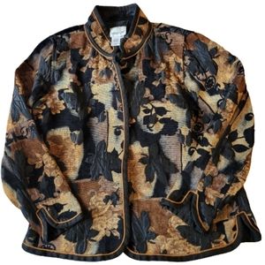 Coldwater Creek women's reversible button-down shaket size PM